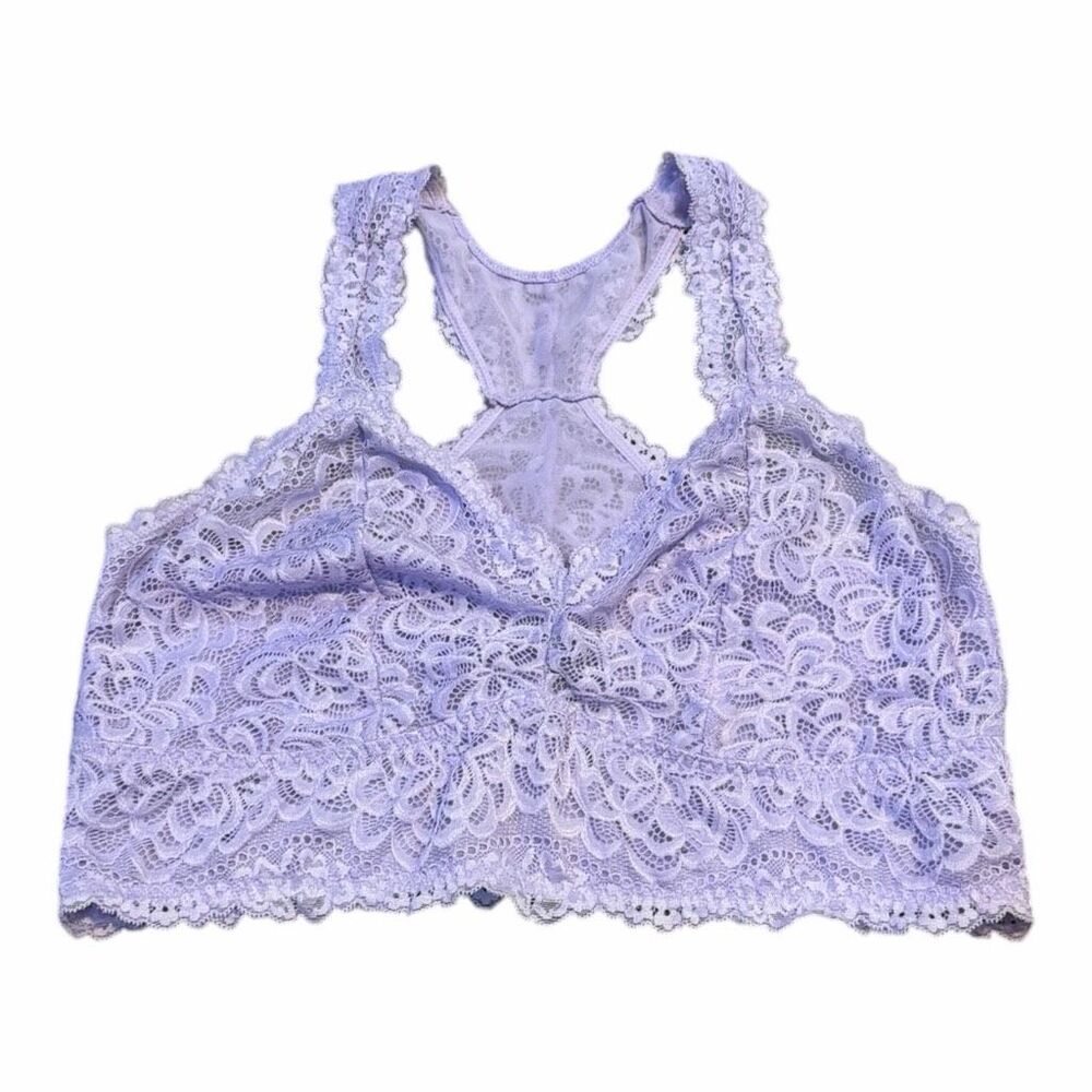 TORRID Lavender Floral Lace Racerback Bralette Size 2 Plus Size